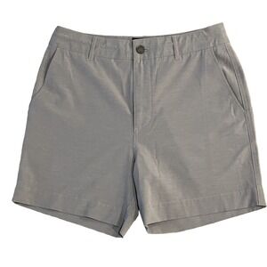 Faherty All Day Shorts Mens 28 Gray Chino Hybrid‎ Golf Drawstring Quick Dry 28x5
